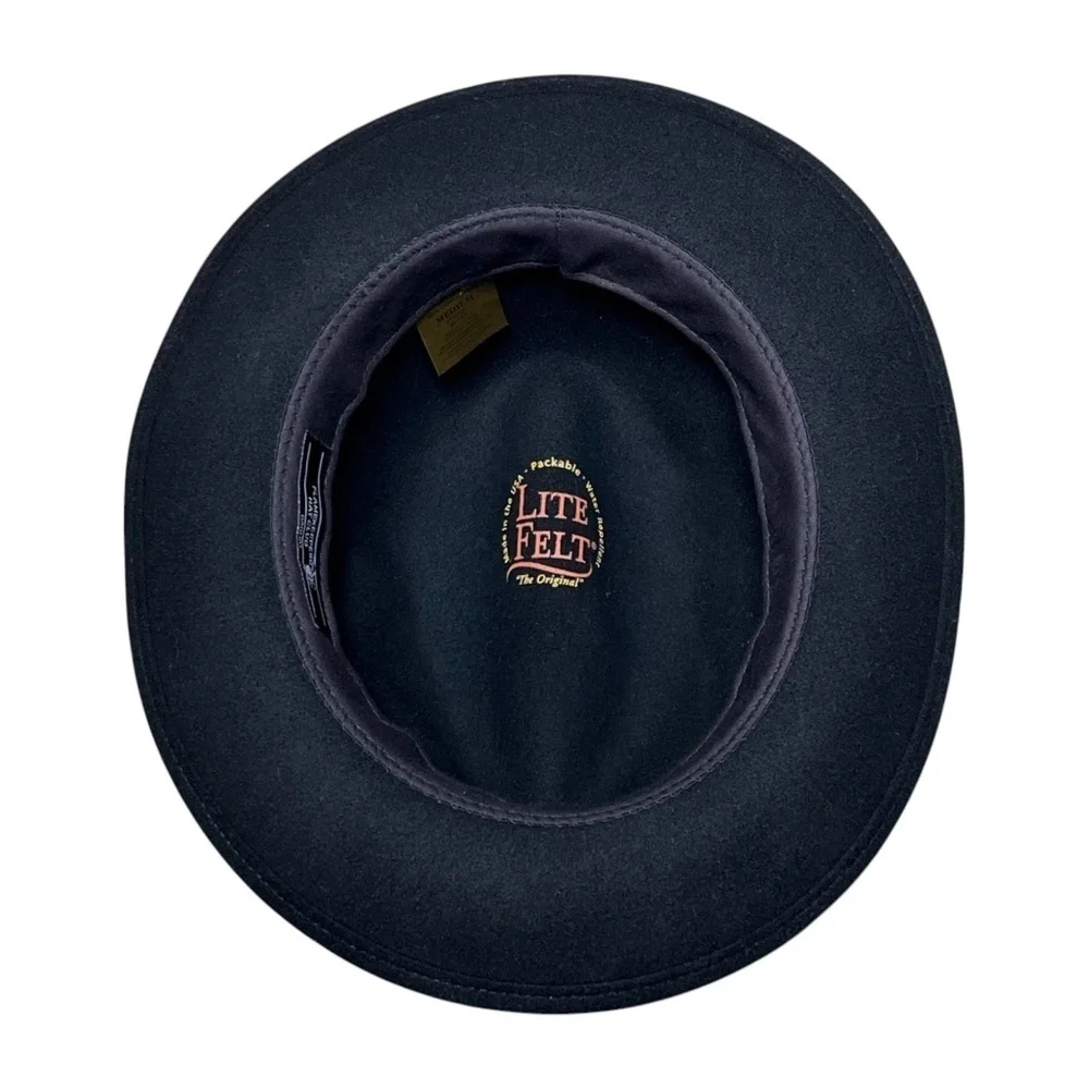 THE FLAMEKEEPERS HAT CLUB Torch MB Black Fedora Wool Felt HARLEM NEW YORK Size M